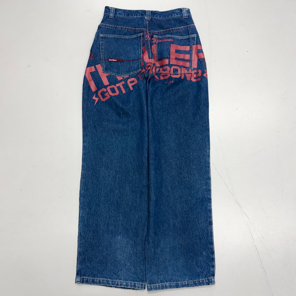 JPN 제팬 스릴러 데님 빅로고 힙합 올드스쿨 데님팬츠 상품이미지3