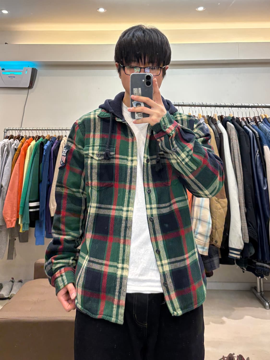 폴로 랄프로렌 플란넬 후드 셔츠 상품이미지5