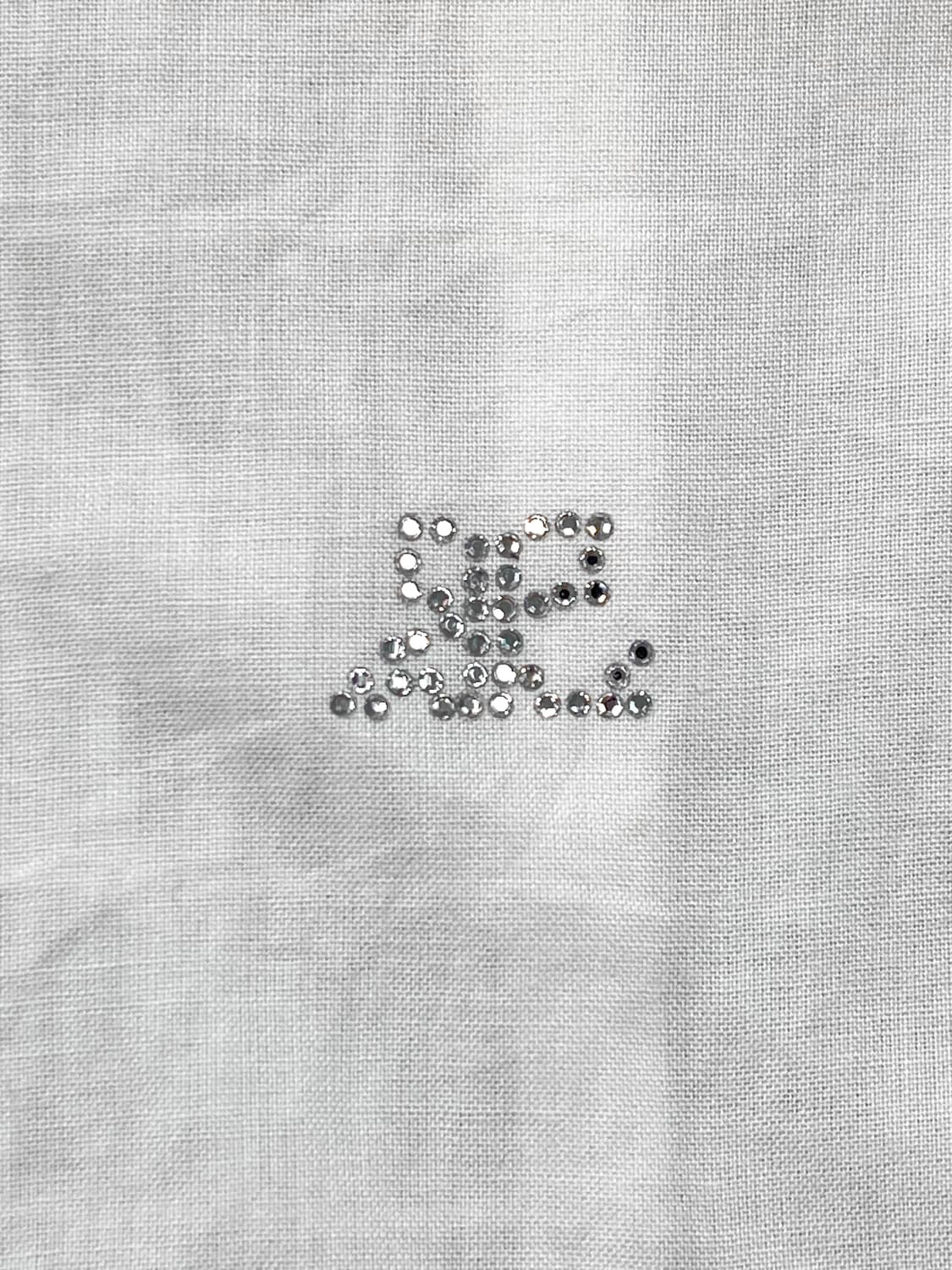 꾸레쥬 큐빅 로고 블라우스 상품이미지5