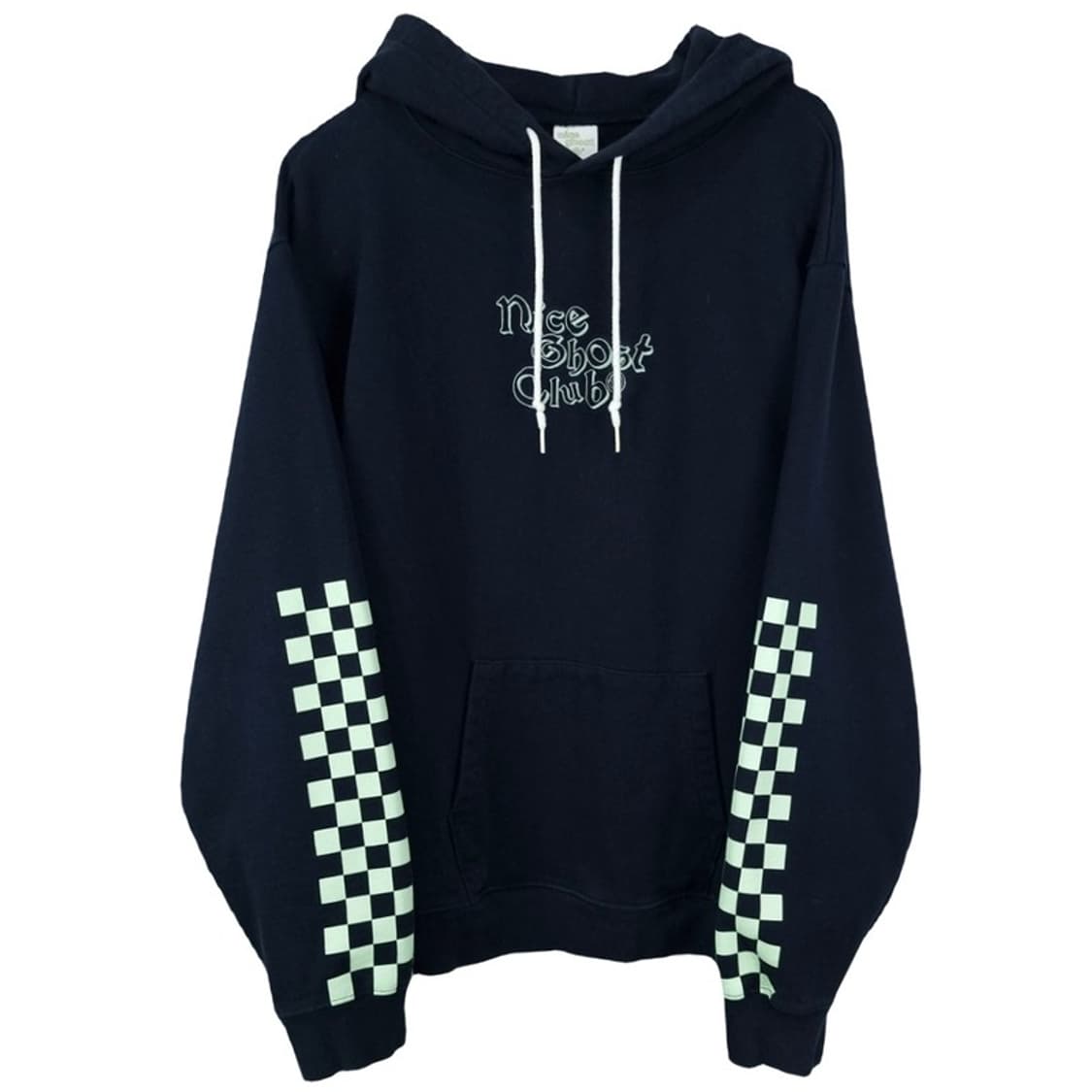 [나이스고스트클럽] 그래픽 프린팅 오버핏 후드티 네이비 M19781 상품이미지2