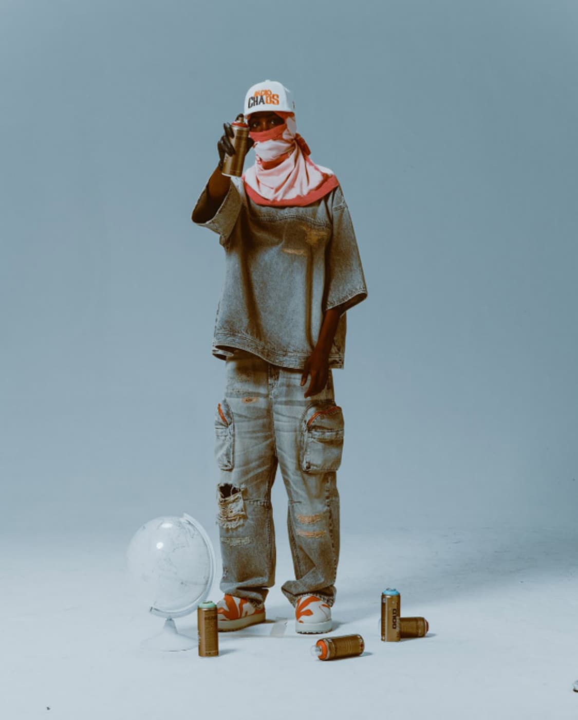 PDF 게릴라 카고 데님 팬츠 상품이미지1