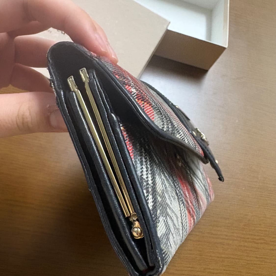 빈티지) 희귀매물 00s 비비안웨스트우드 타탄체크 장지갑 상품이미지6