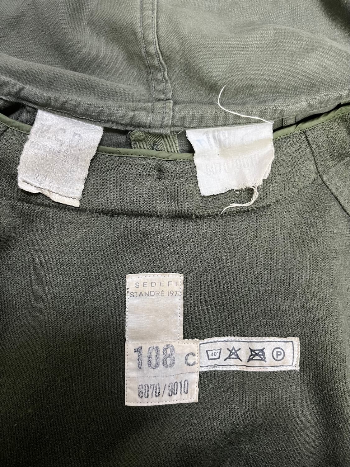 70s 프렌치 아미 m64 필드 자켓 파카 코트 프랑스군 108c 상품이미지4