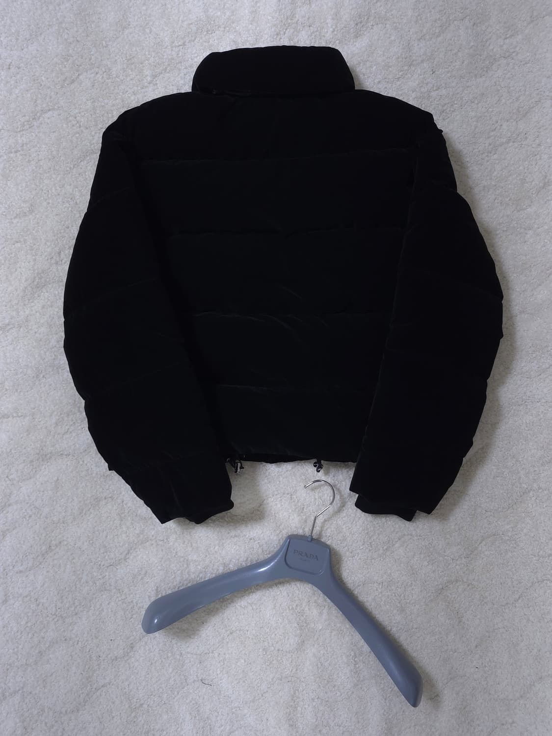 [S] 프라다 벨벳 다운 패딩 블랙(SGC407) 상품이미지2