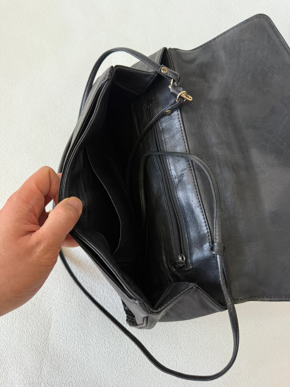 Pre owned 레더 숄더백 상품이미지6