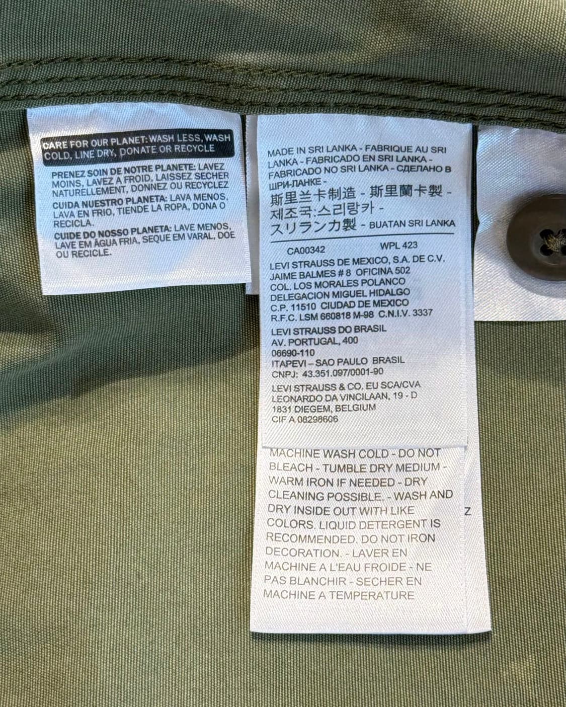 리바이스 카모플라쥬 플라워 자수 워크 자켓 상품이미지8