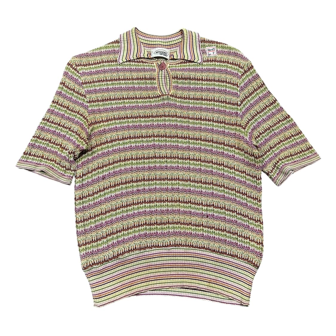 ✨ (바배) 미쏘니 니트 카라 반팔티  상품이미지1