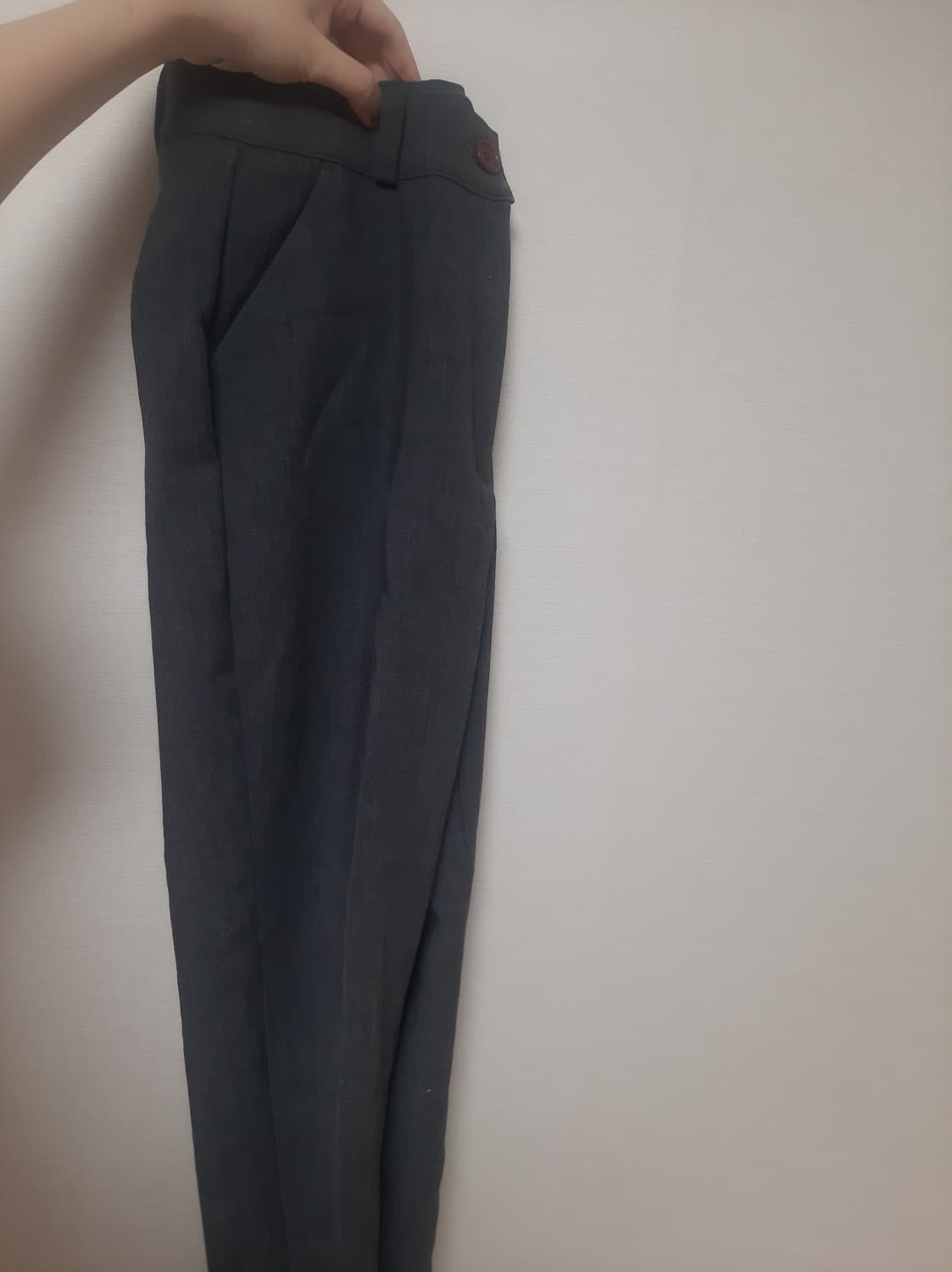 소재 좋은 차콜 그레이 일자 슬랙스 스트레이트 상품이미지2