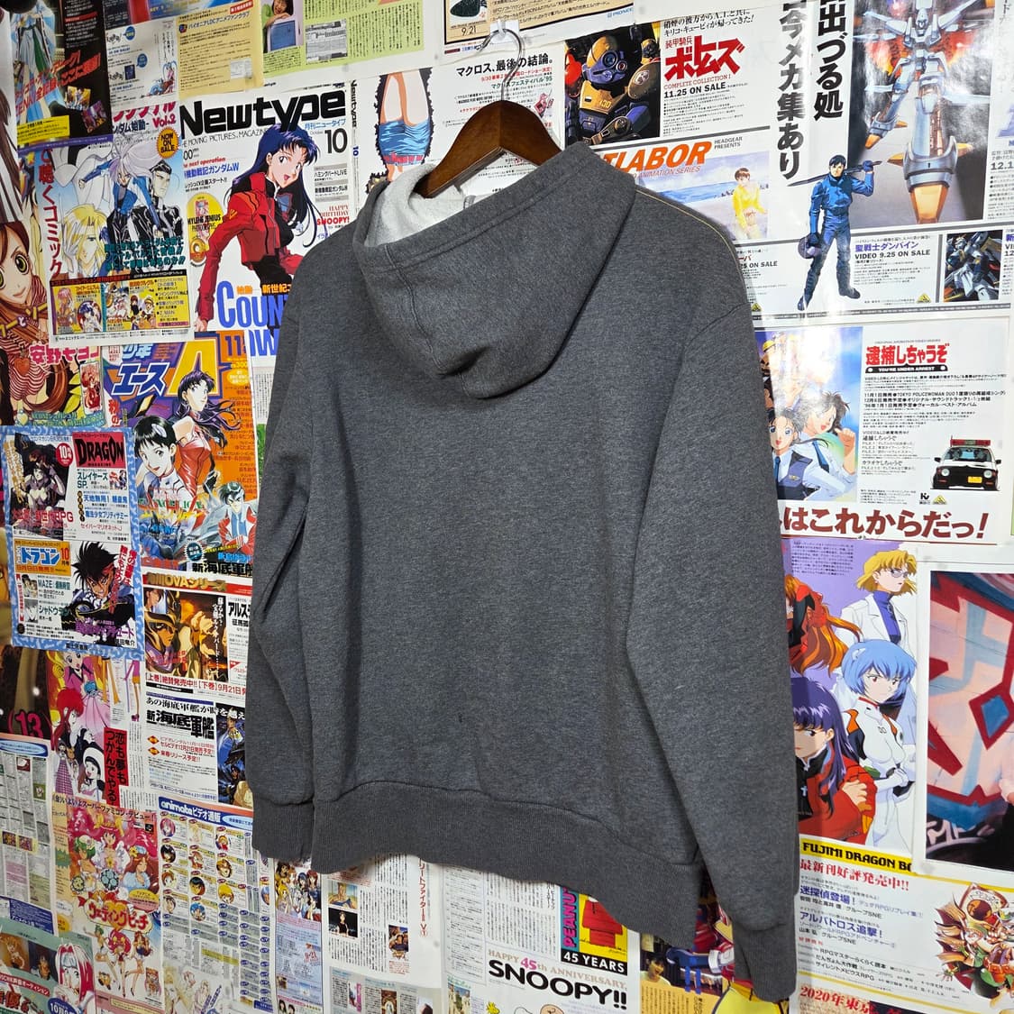 나이키 차콜 스우시 스티치 후드티 상품이미지6