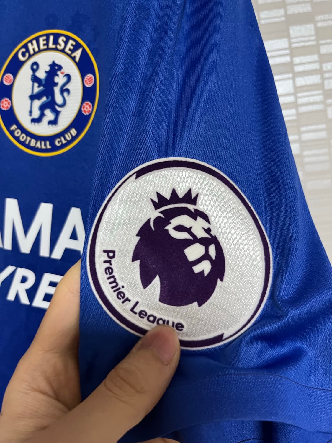 [L] 첼시 16-17 홈 유니폼 어센틱 아자르 마킹 상품이미지5