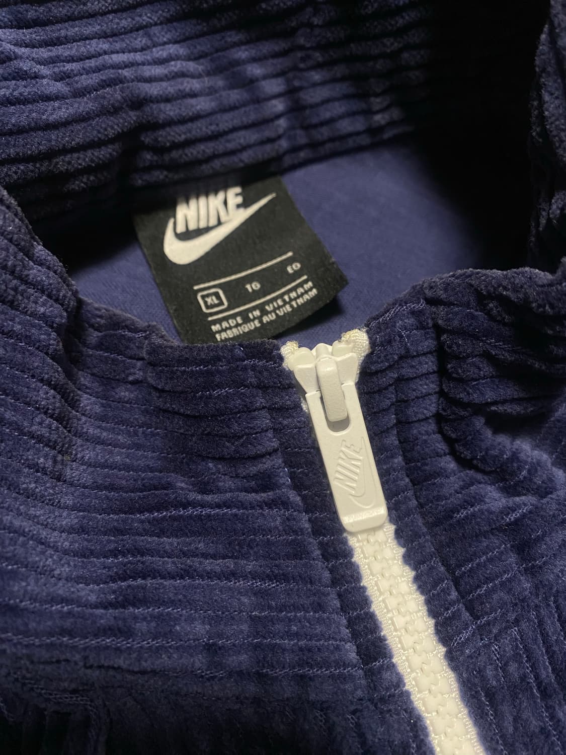 나이키 nsw 윈드러너 자켓 네이비 바람막이 골지 코듀로이 XL 상품이미지2