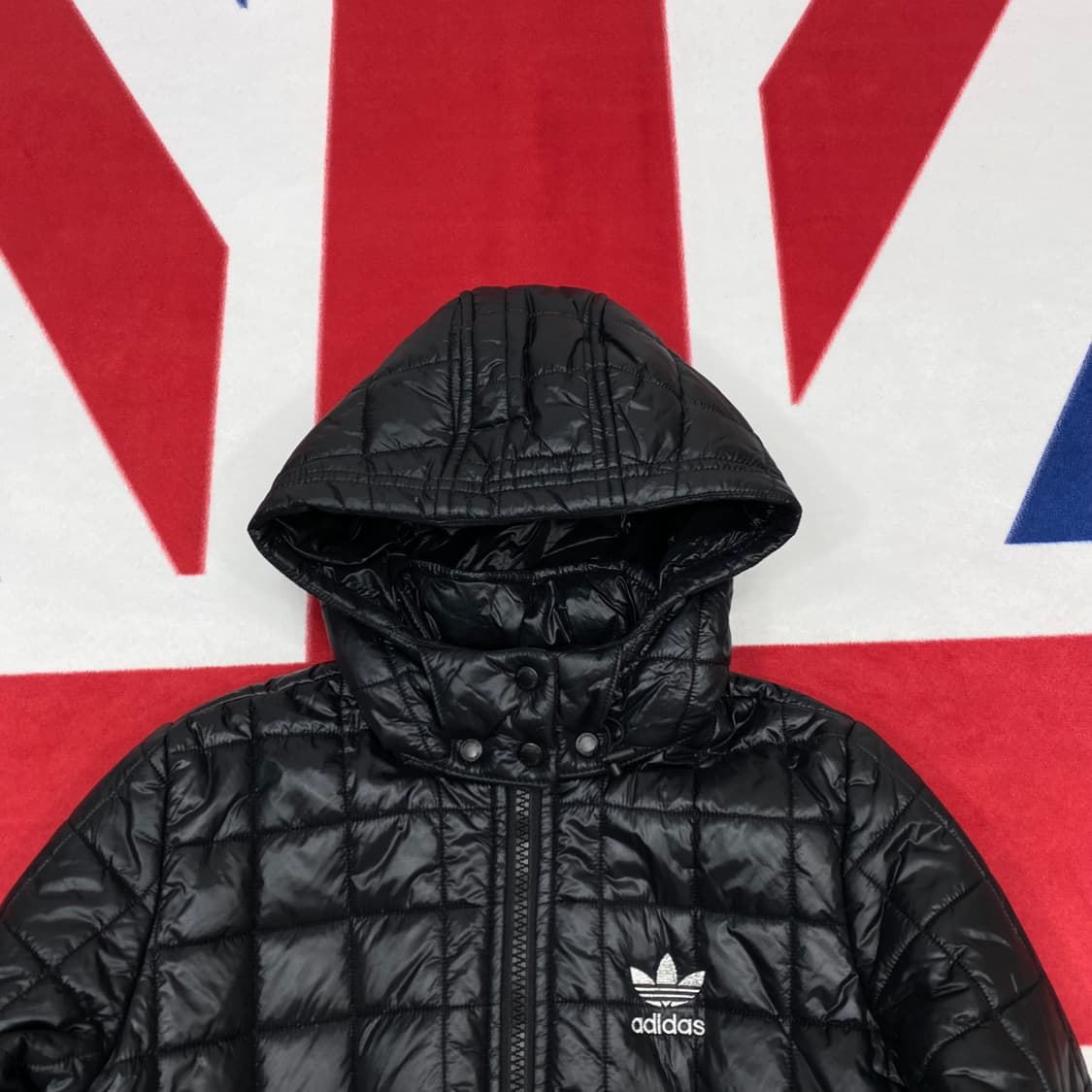 아디다스 실버로고 퀼팅자켓 여성 85 실측 44-55 상품이미지3