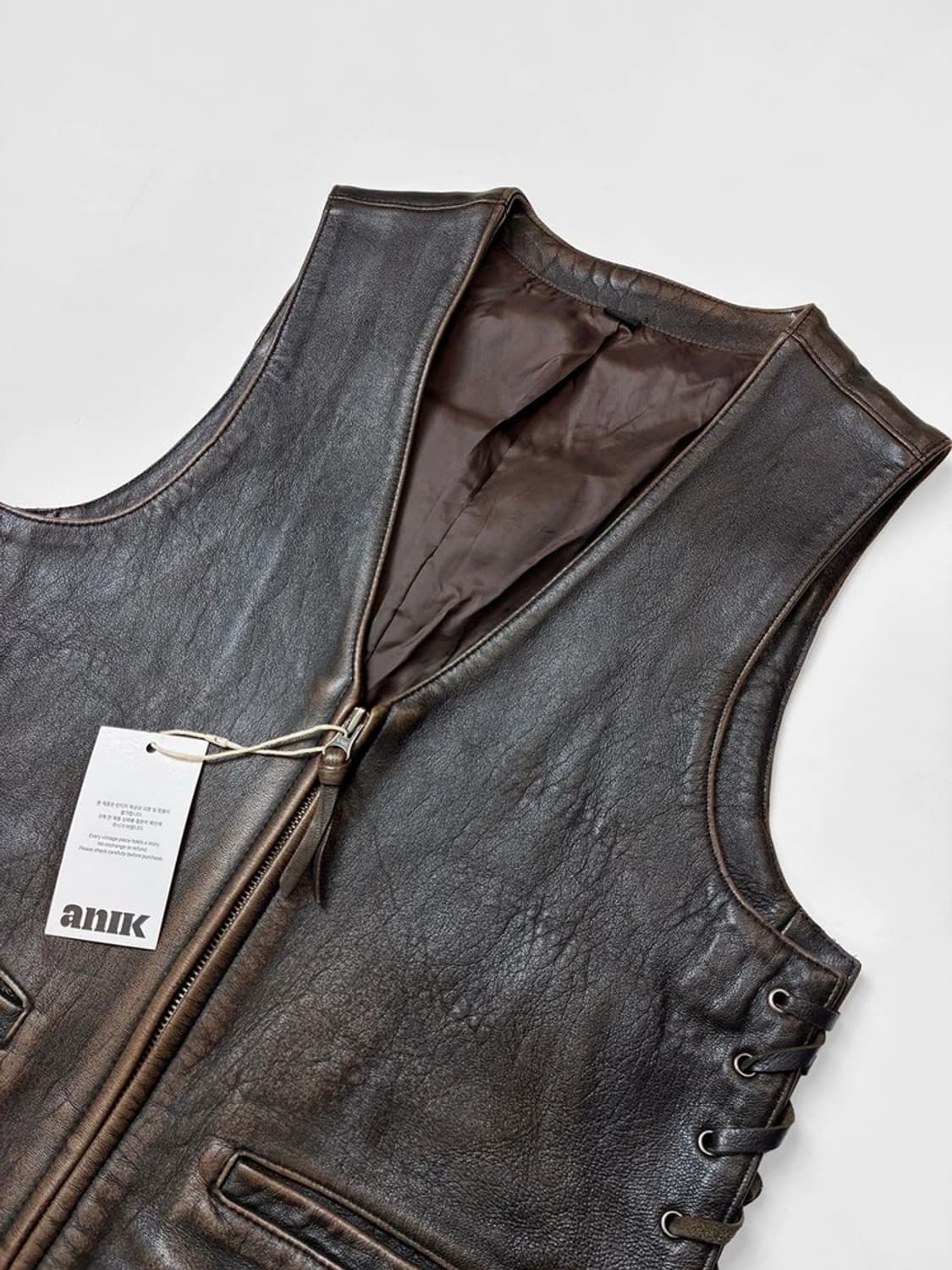 Selectede 90's 소가죽 코르셋 웨스턴 베스트 PN5528 상품이미지2