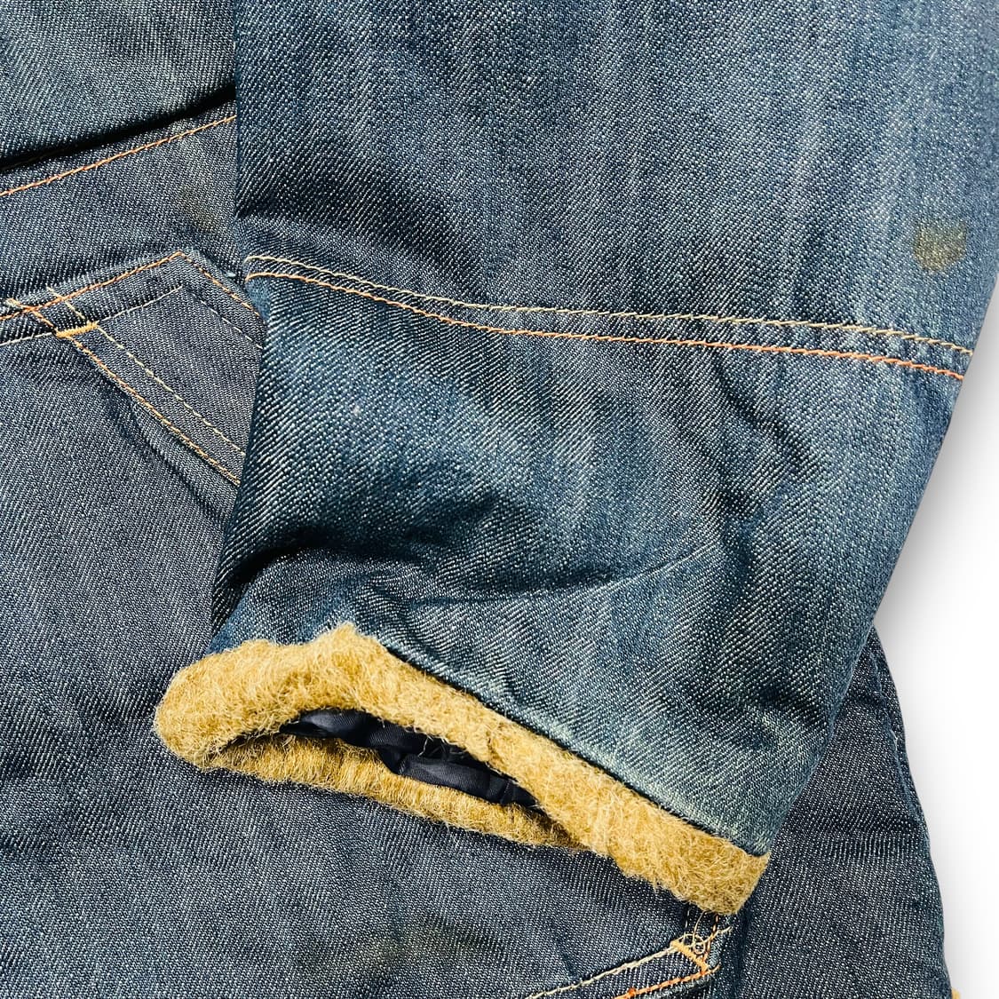 마자플라바 덕다운 올드스쿨 힙합 데님 패딩 상품이미지8