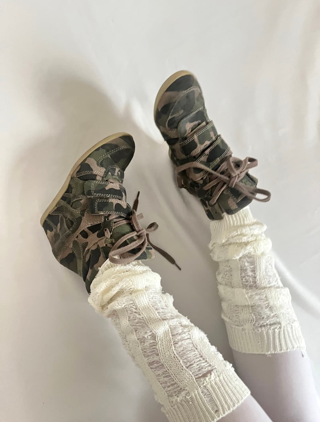 Ash 00s 카모 웨지힐 하이탑 상품이미지5