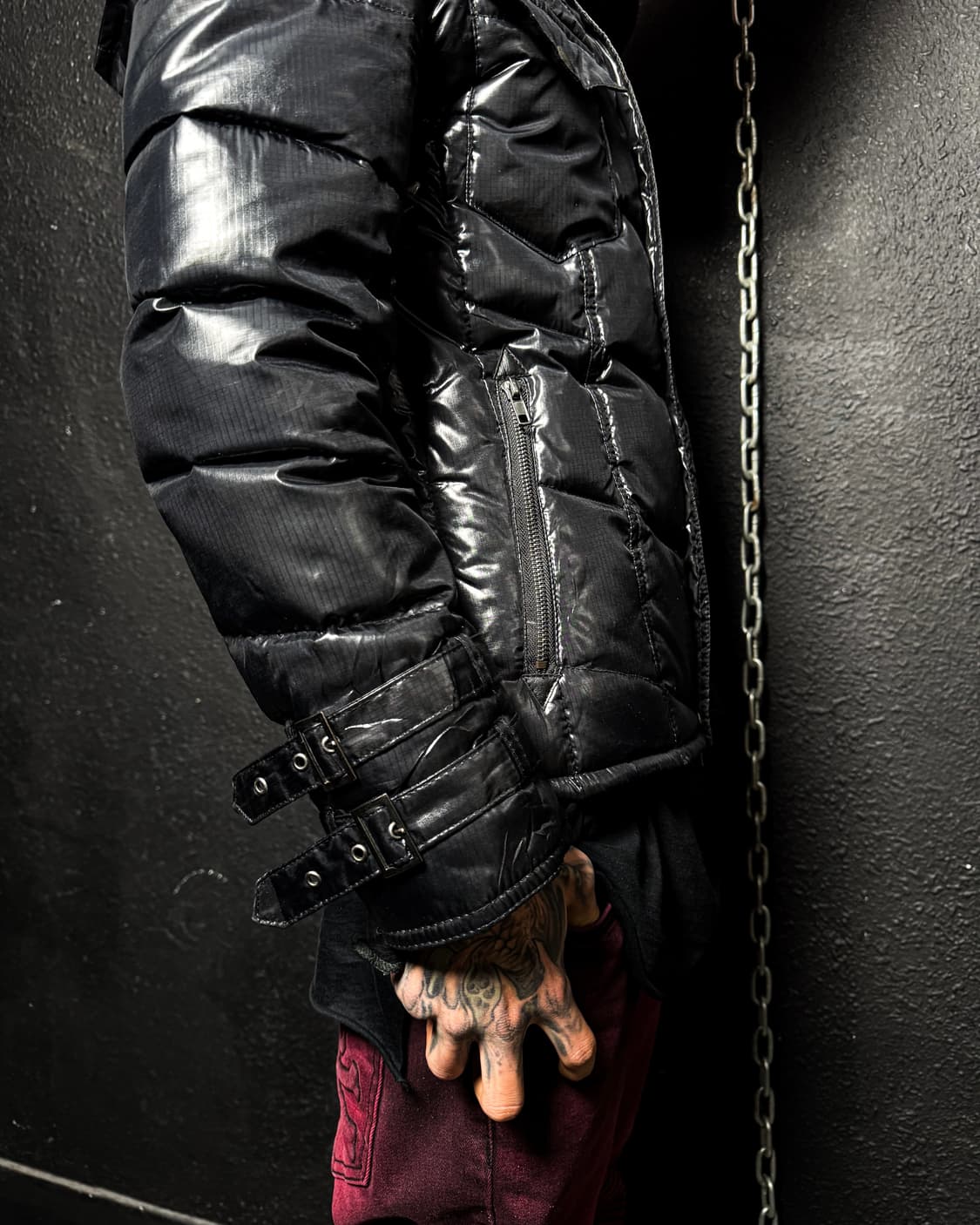 Xfrm – Glossy Down Gimmick Hood Jacket   상품이미지3