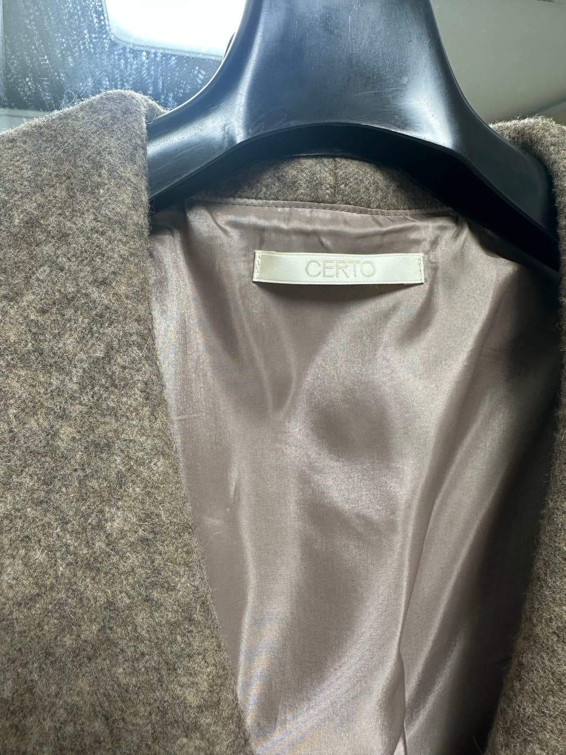 Certo shawl collar coat 세르토 코트 브라운 상품이미지6