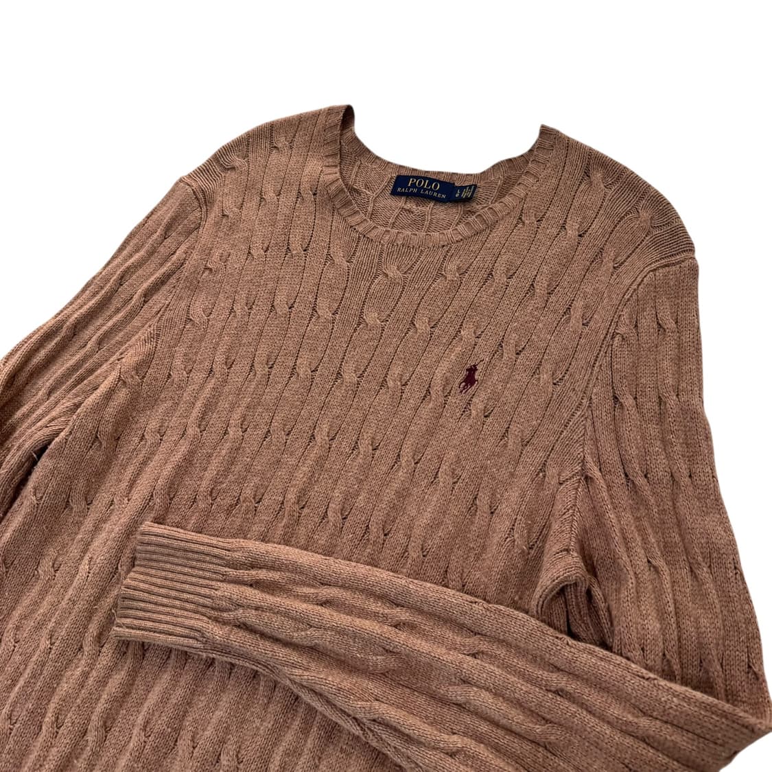 신형 폴로 랄프로렌 카멜 꽈배기 니트 상품이미지2