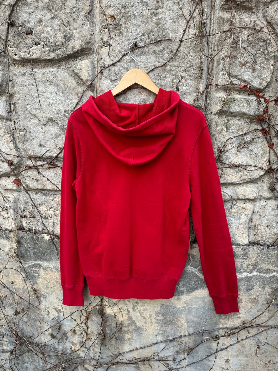 타미힐피거 데님 빈티지 프린팅 후드티 레드 후디 s 상품이미지2