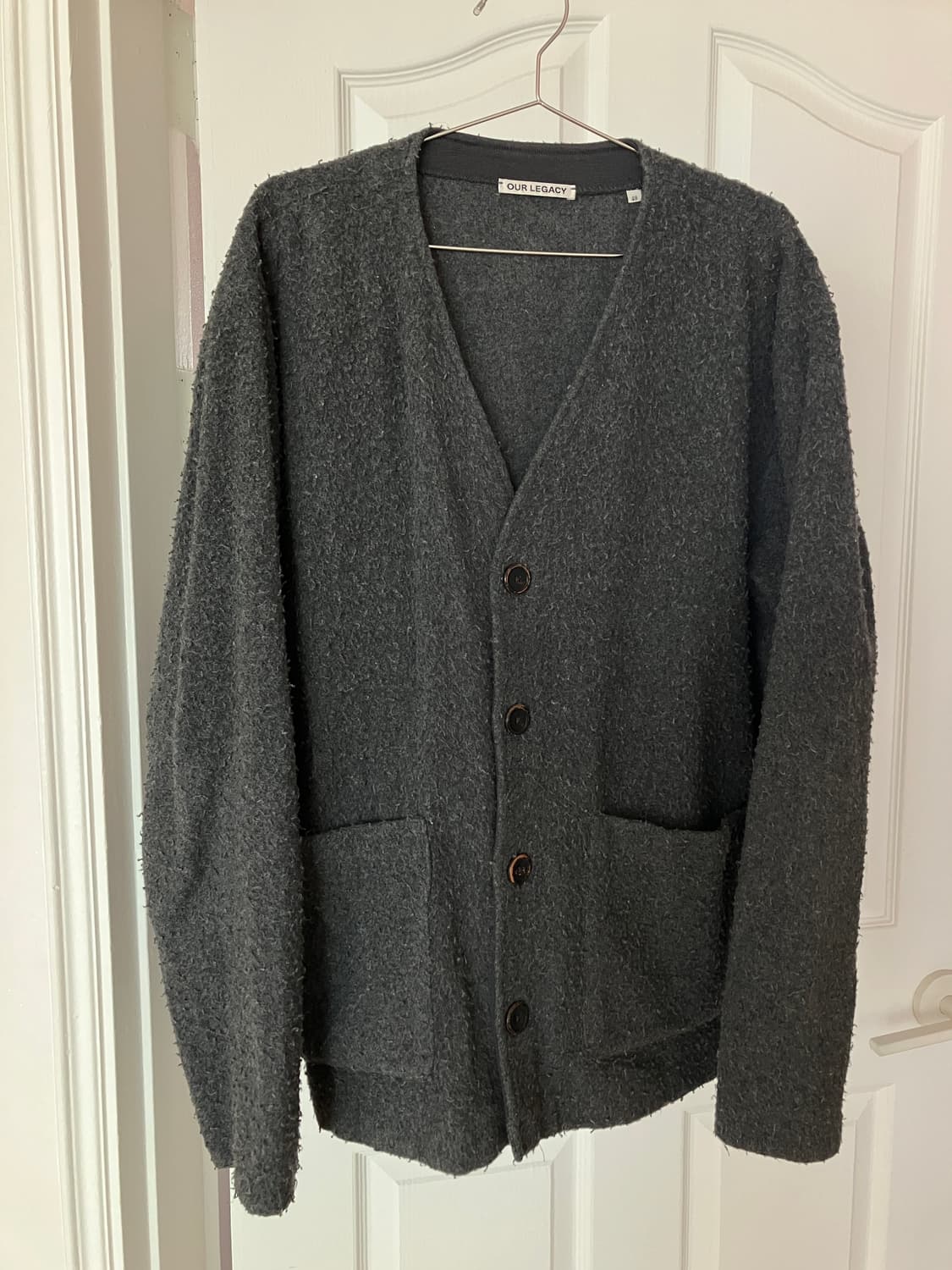 [48]아워레가시 샤기 가디건 그레이 상품이미지2