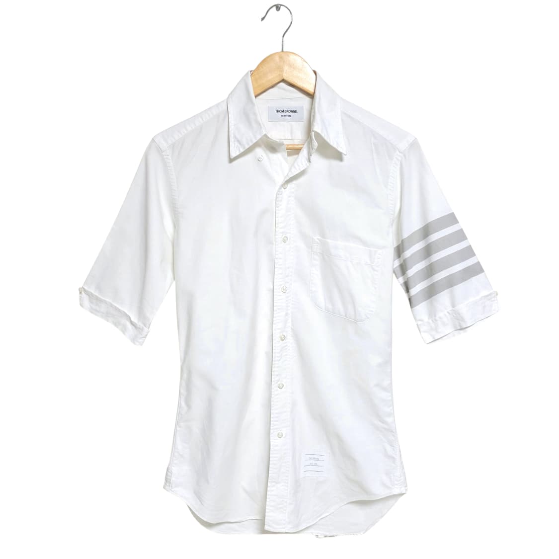 톰브라운 4바 옥스포드 반팔셔츠 상품이미지1