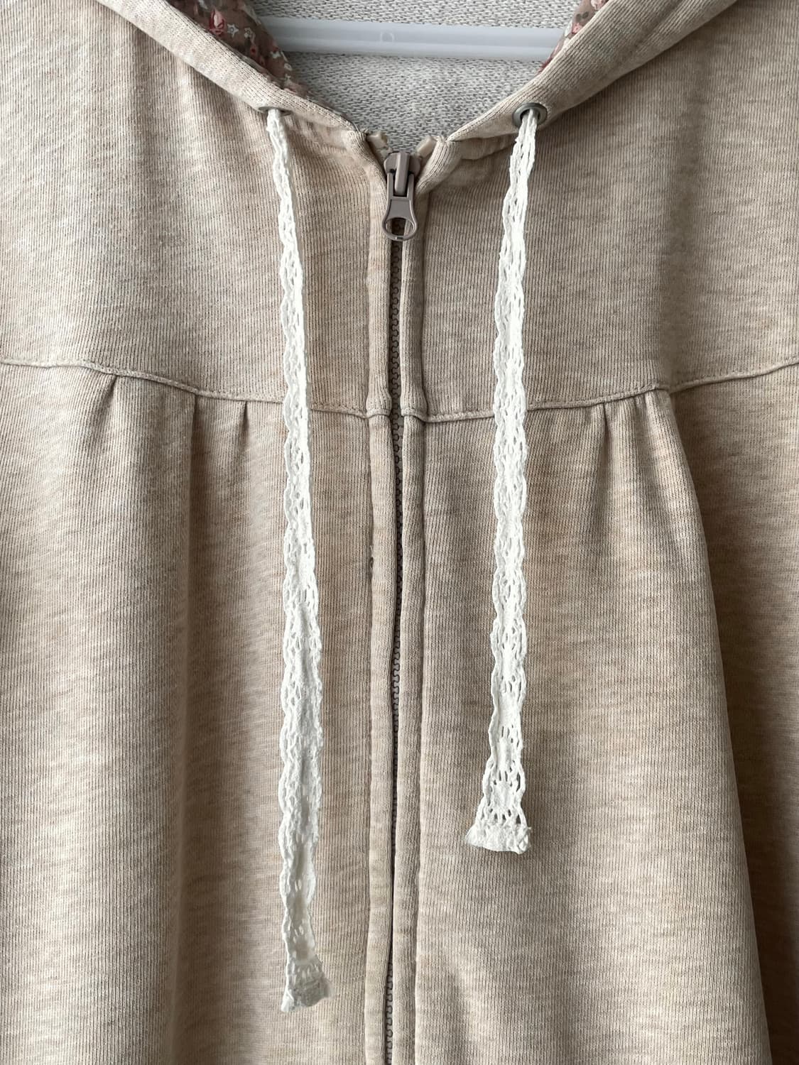 빈티지 꽃무늬 후드 집업 시네마 클럽 / 모리걸 히피 보헤미안 상품이미지4