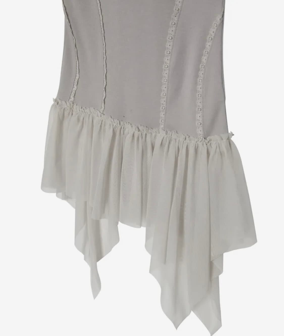 플레어업 Layered Lace Frill Sleeveless(gray) 상품이미지6