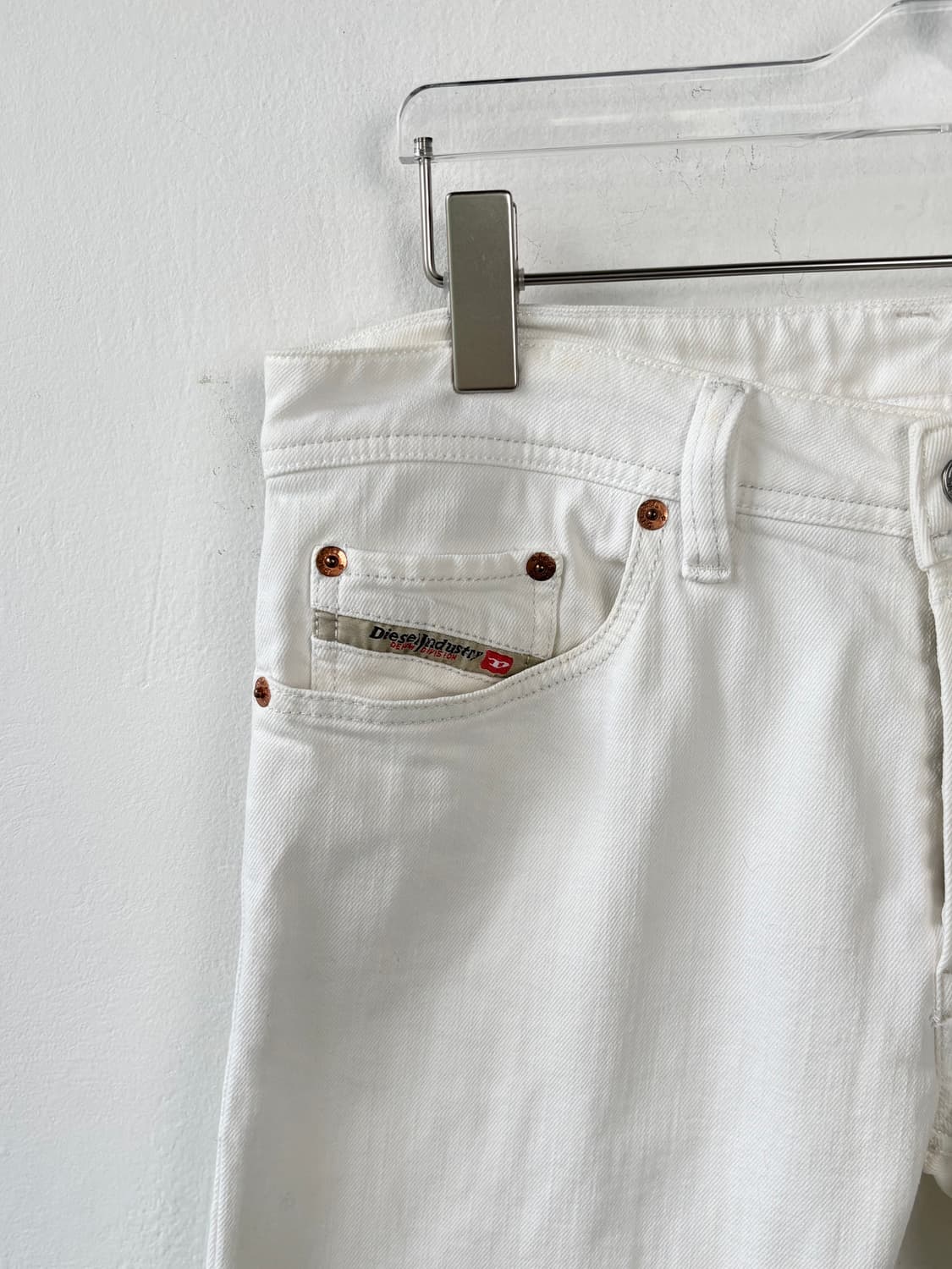 디젤 화이트 레귤러 진  상품이미지3