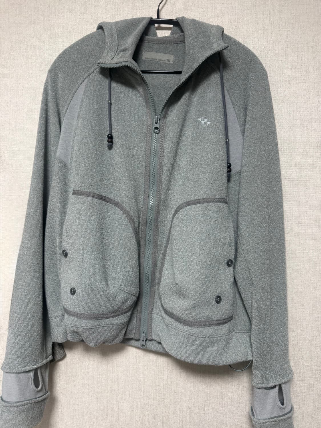 SNASNA GEAR KAPAS KNIT ZIP-UP MINT 상품이미지2
