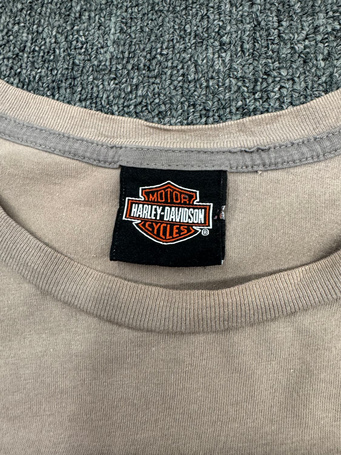 OS)할리데이비슨 빈티지 스컬 프린팅 롱슬리브 상품이미지6