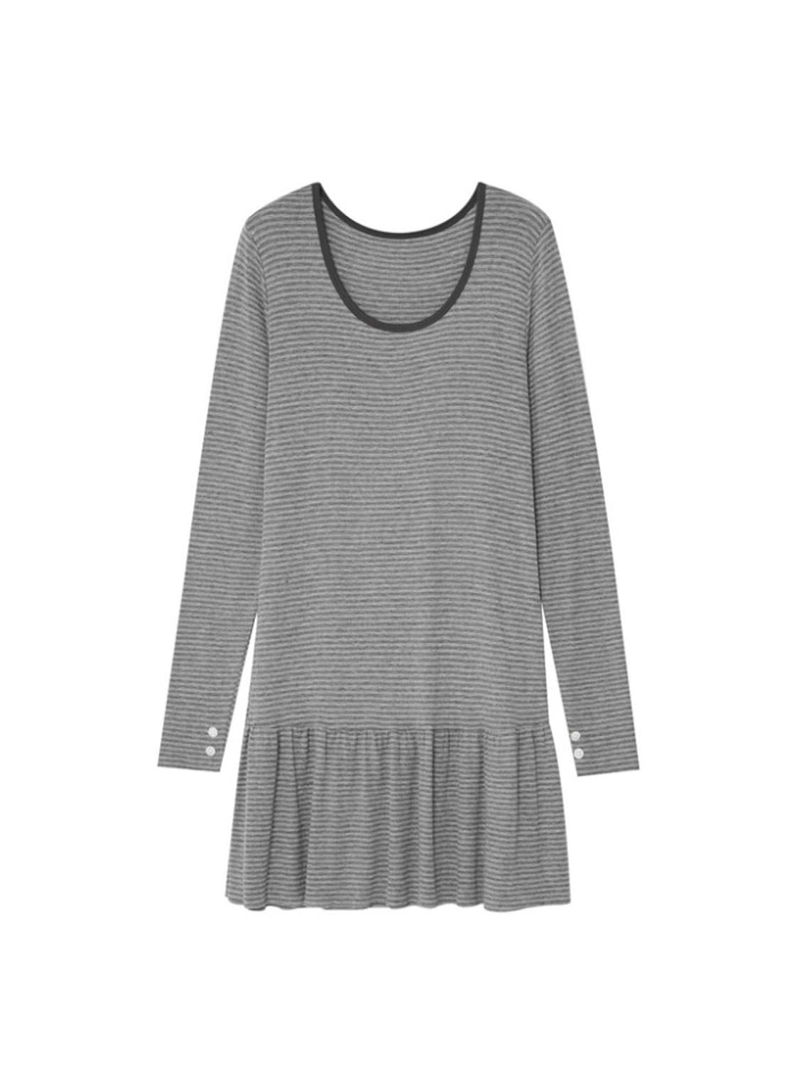 시오 서울 스트라이프 코지 원피스 그레이 상품이미지1