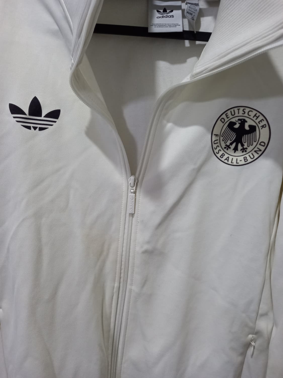 아디다스 희귀 베켄바우어 독일 흰검 화이트 트랙탑 저지 져지집업 110 상품이미지3