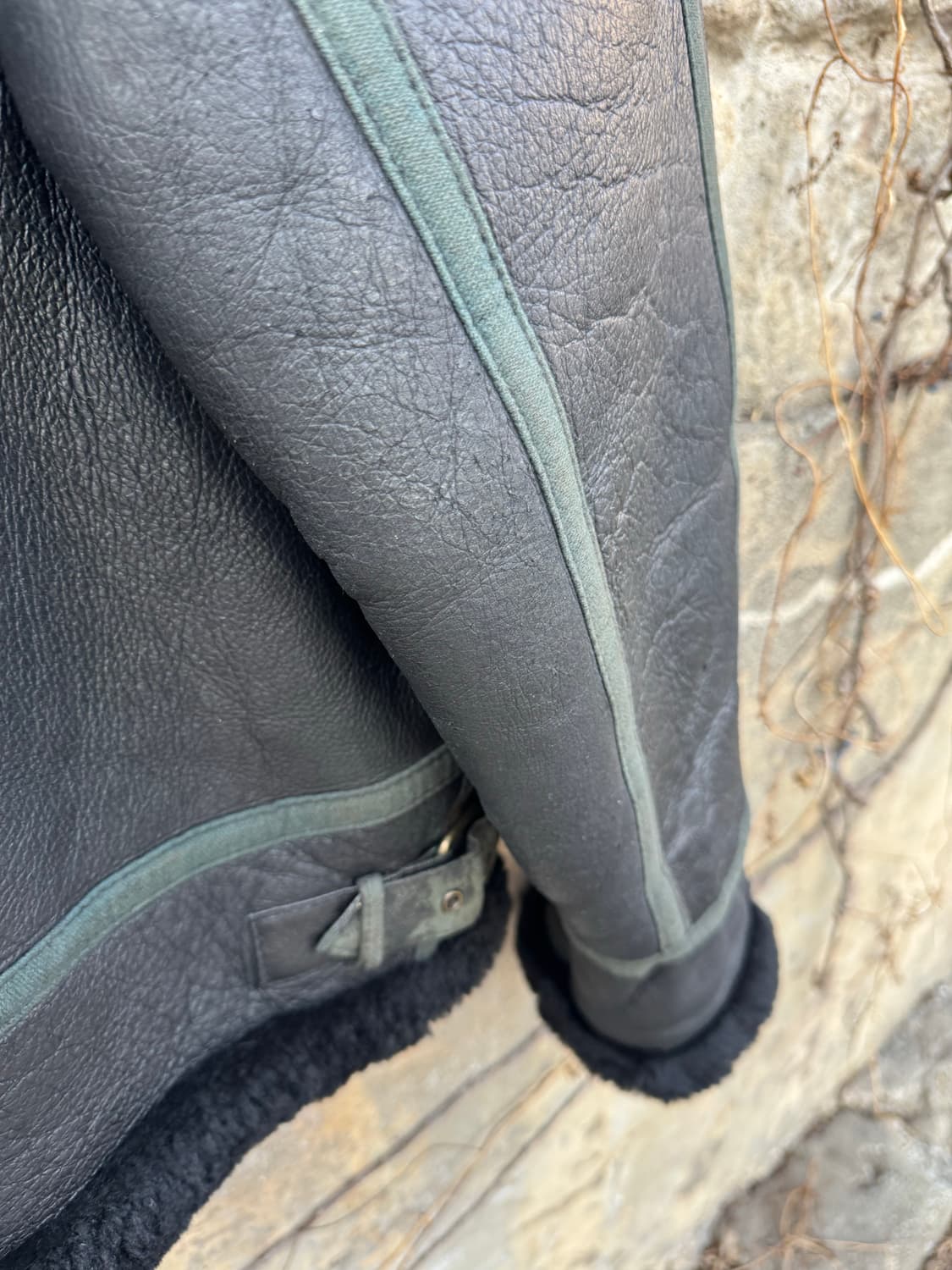 Young sheep skin 빈티지 미군 b-3 무통 무스탕 자켓 상품이미지8