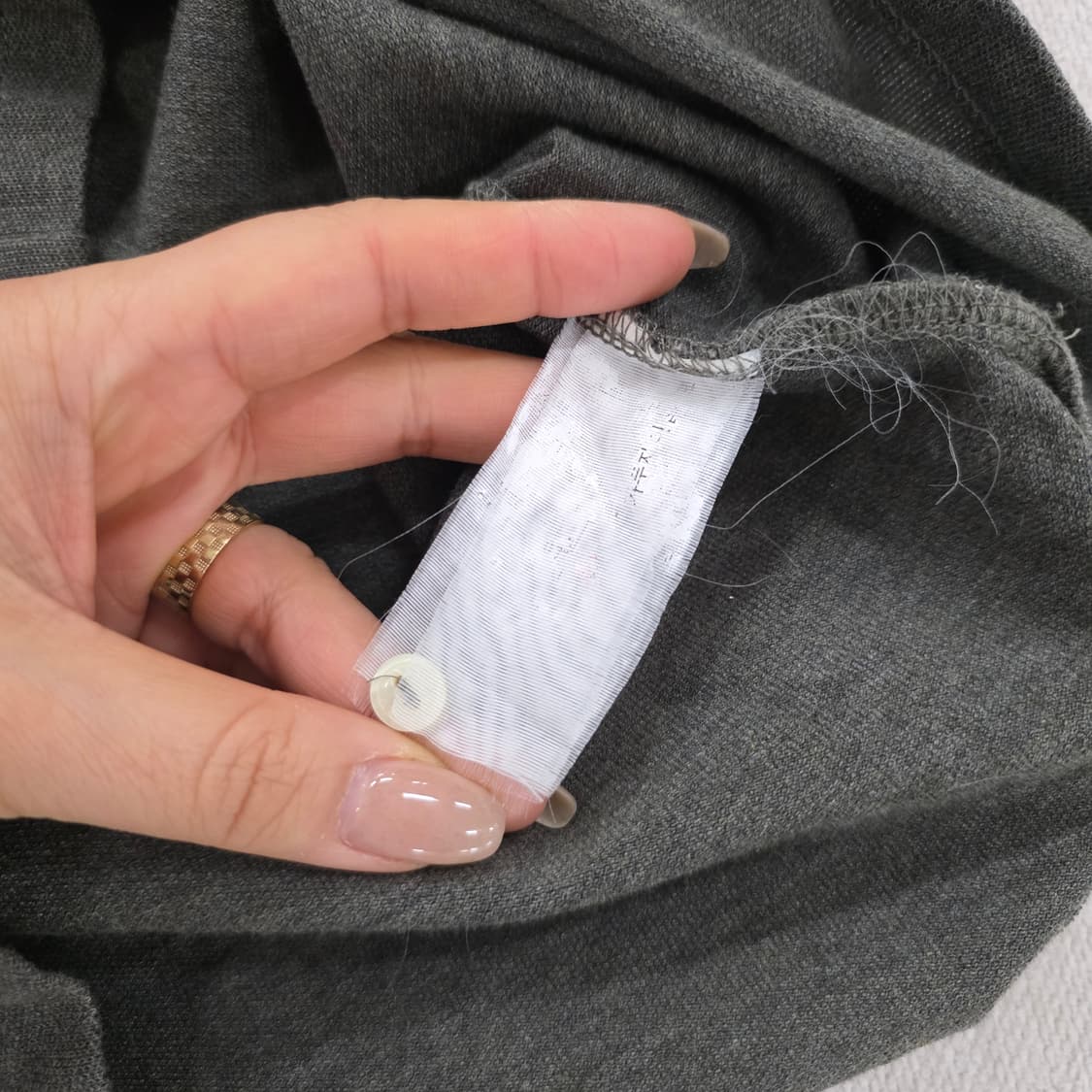 실측 헤지스 반팔 카라 원피스 0225J 상품이미지4