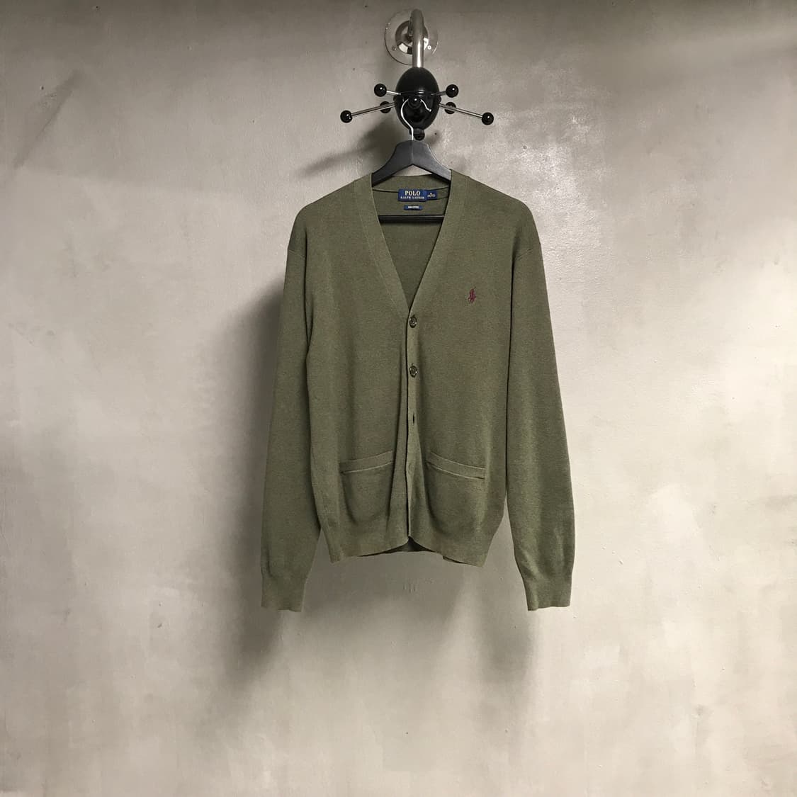 폴로 랄프로렌 가디건 카키 M 상품이미지1