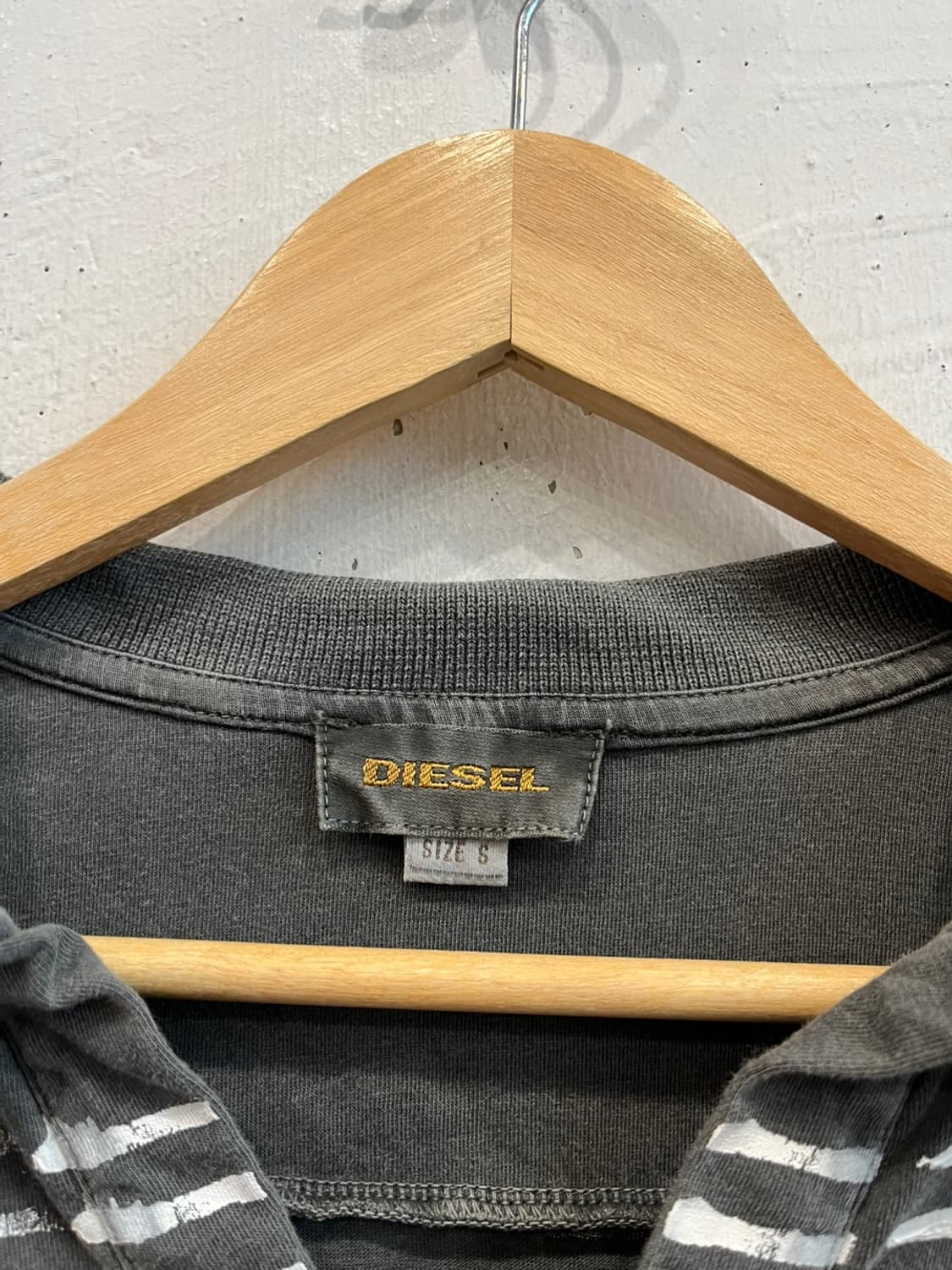 DIESEL 디젤 로고 오픈 PK티셔츠 카라티 상품이미지5