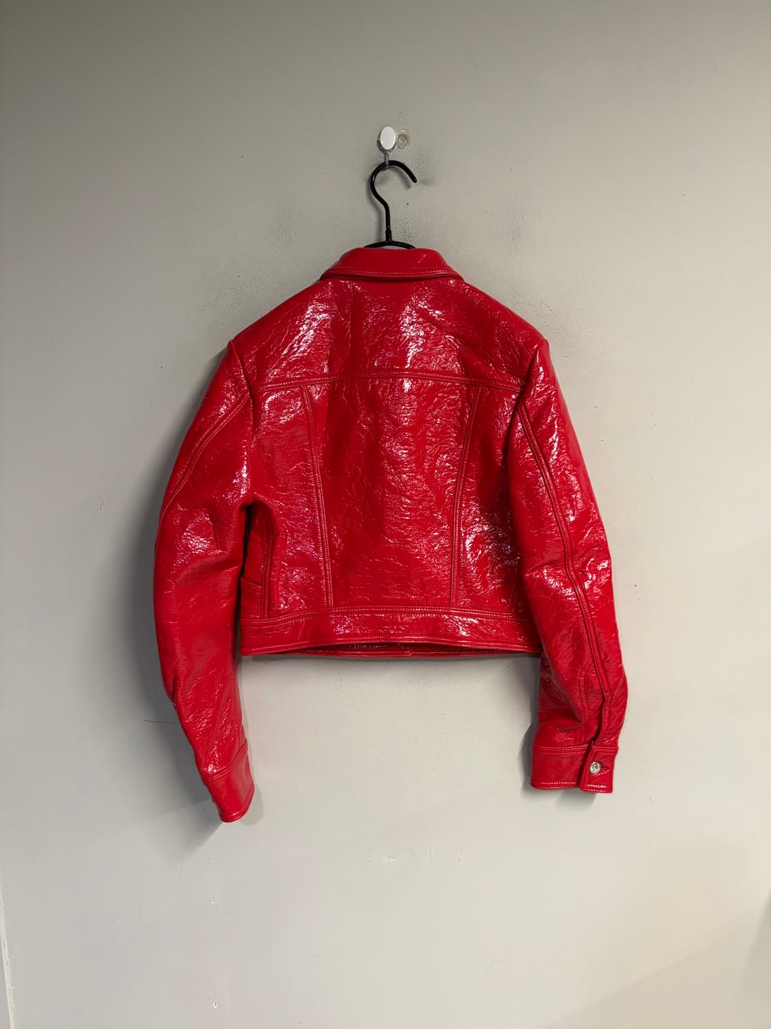DIESEL red glossy coated jacket 상품이미지5