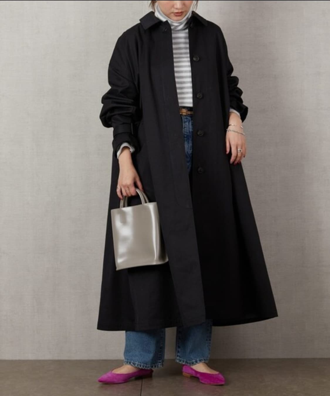 프릭스토어 스탠 카라 코트 상품이미지1