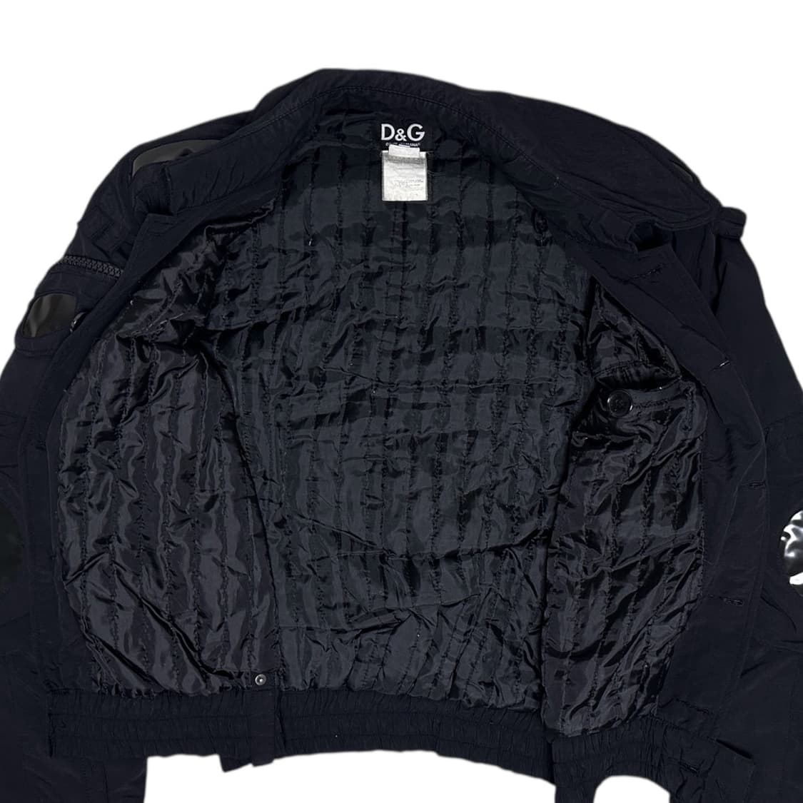 03AW 돌체앤가바나 아카이브 고글 봄버 자켓 블랙 상품이미지8
