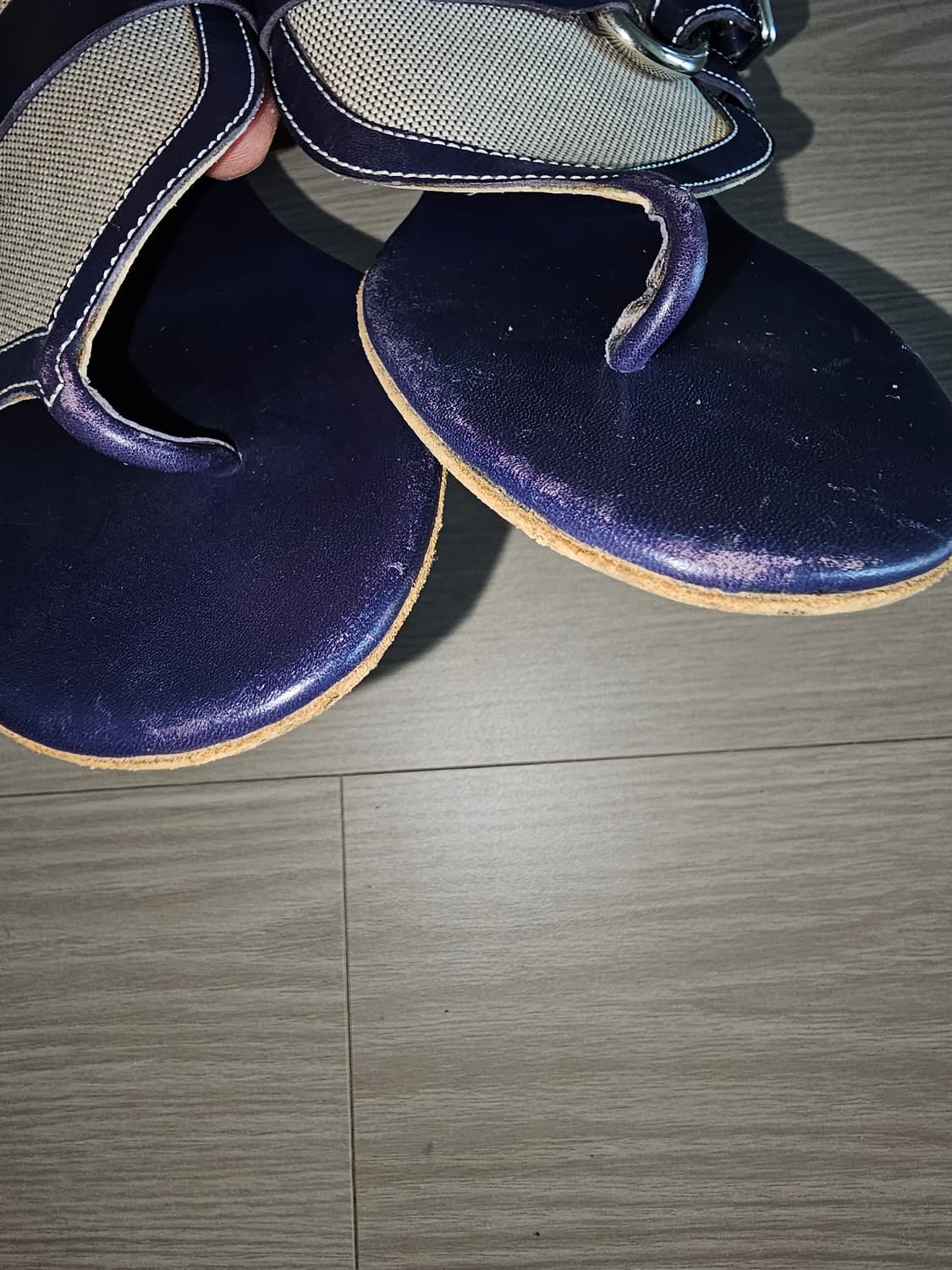 에르메스 여성 샌들 네이비 상품이미지7