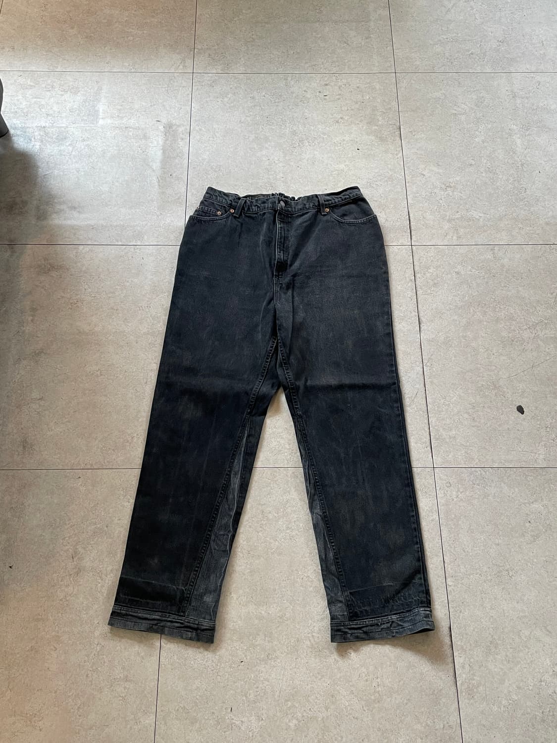 리바이스550 블랙 데님 팬츠 상품이미지4