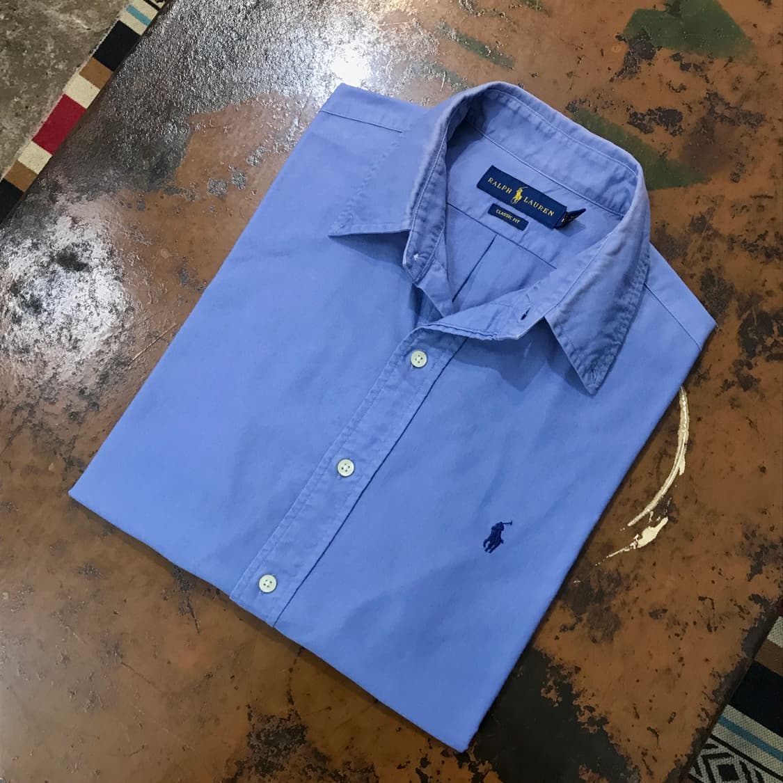 폴로랄프로렌 인디 블루 옥스포드 셔츠 남방 남성 105 사이즈 상품이미지1