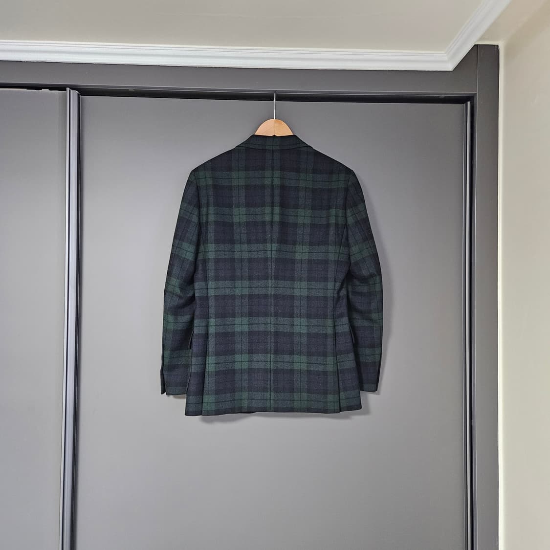 [46] 맨온더분 블랙와치 타탄체크 울트위드 자켓 / 아브라함문 블랙워치 상품이미지2