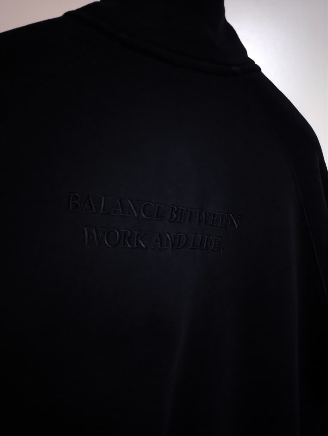 오버핏 프리 라이프워크 반집업 맨투맨 상품이미지6