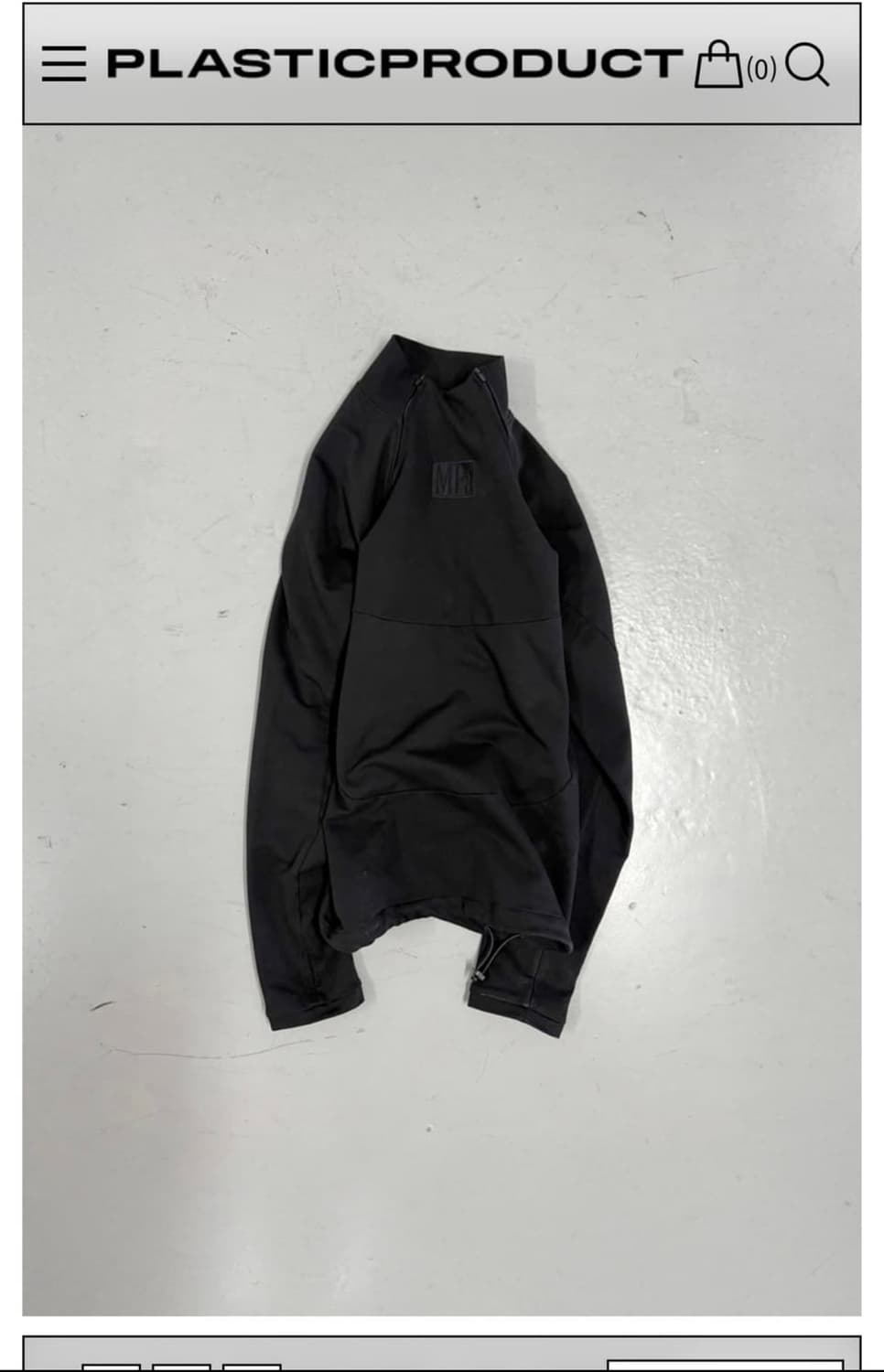 [L]MPa SOFT-SHELL HALF ZIP(BLACK) 상품이미지1