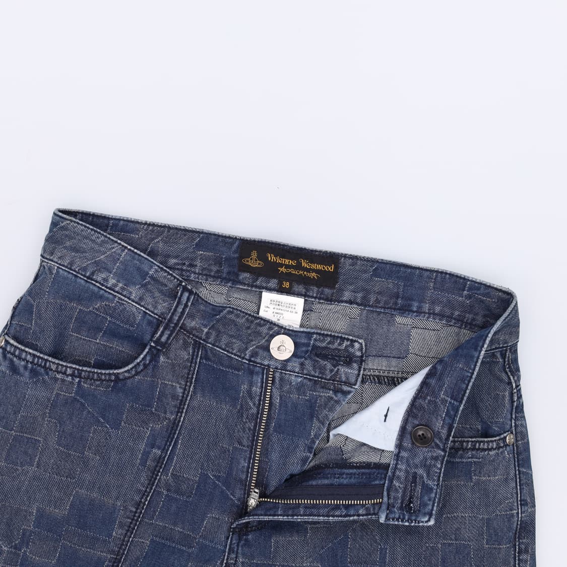 38 비비안웨스트우드 패턴 데님팬츠 0420H1 상품이미지3