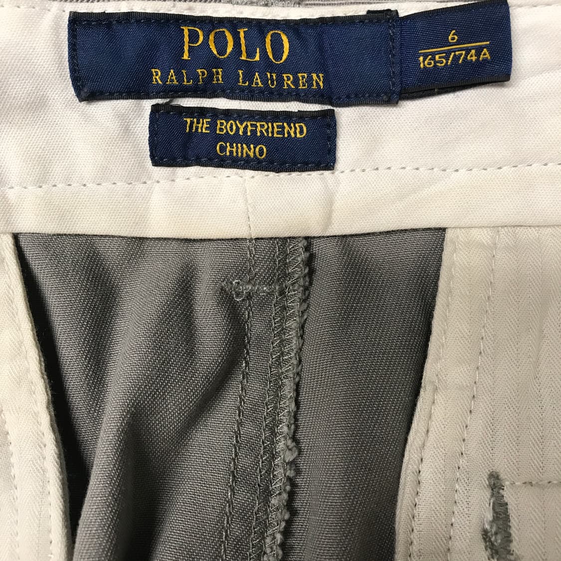 폴로 랄프로렌 그레이 치노 팬츠 6(W) 상품이미지5