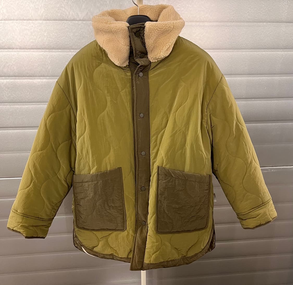 라퍼지 스토어 리버시블 플리스 무톤 퀼팅 점퍼 M 상품이미지2