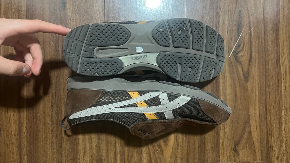 아식스 라이프워커 101 다크 브라운 베이지 - 3E 와이드 상품이미지4