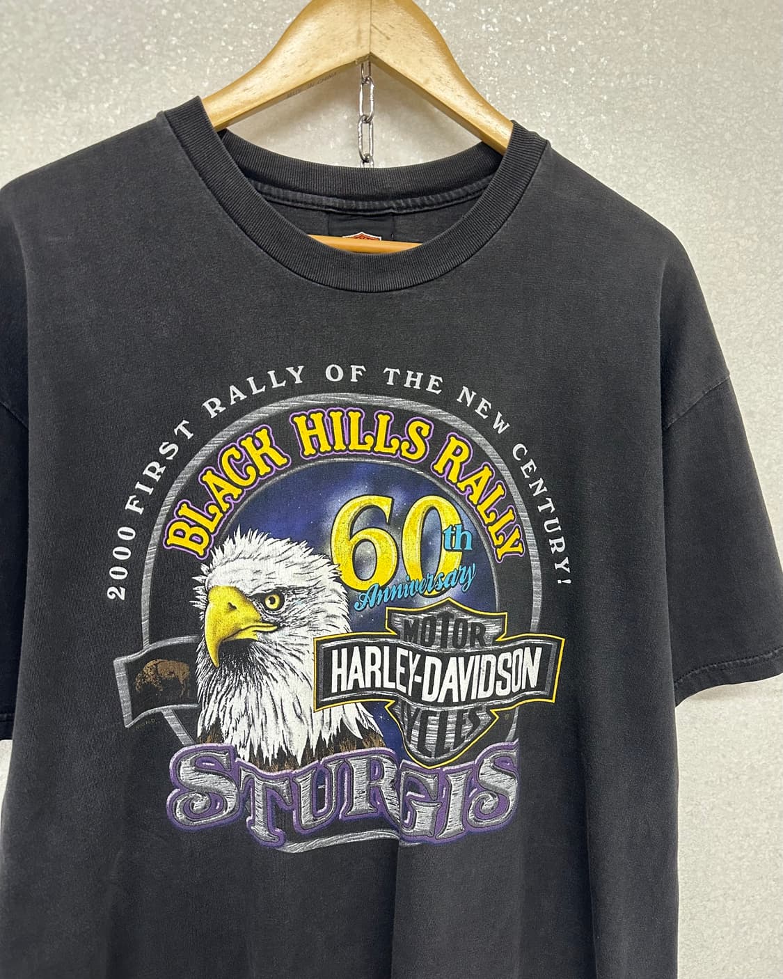 (XL)00'S 할리데이비슨 60주년 한정판 반팔-M2174 상품이미지5